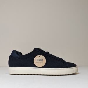 NWT Clae Bradley Textile Wool Sneakers Mens Size 4/EUR36/Womens 5.5 Deep Navy